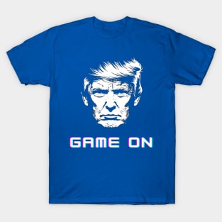 Black and white minimalist style - Trump 2024 -Game on T-Shirt